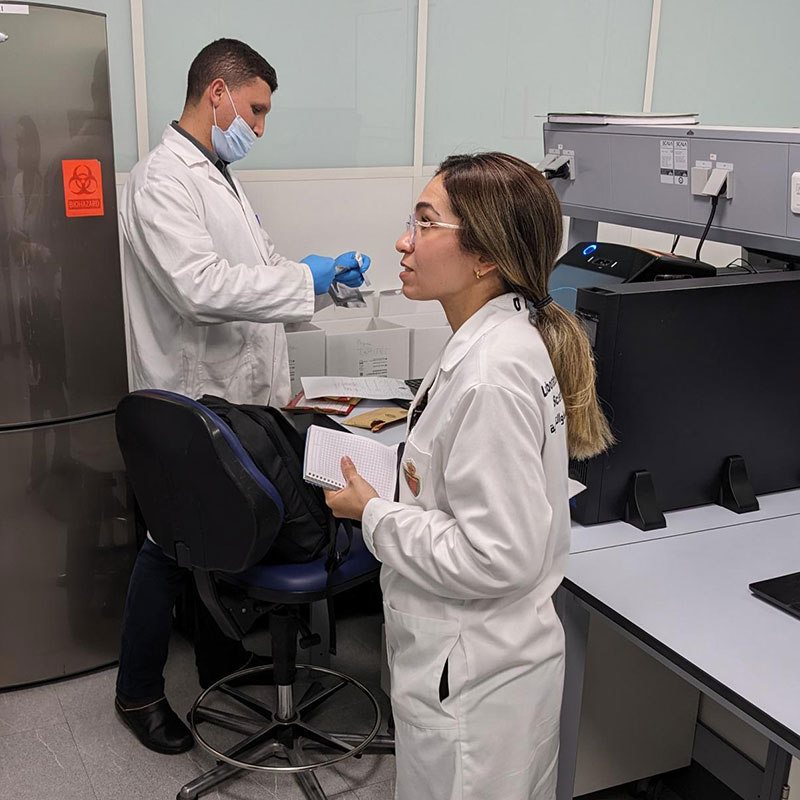 interior of a laboratory with rapid DNA equipment